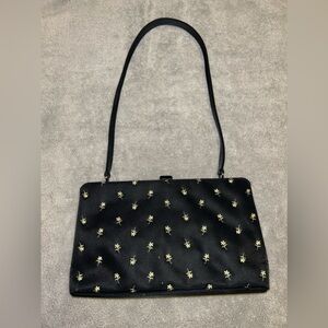 Vintage Esprit clasp embroidered shoulder handbag